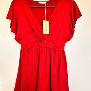 Ekouaer Red Top